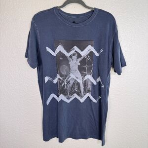 David Bowie Shirt Men Large XL Terry Oneill Graphic Tshirt Vintage Concert Tees